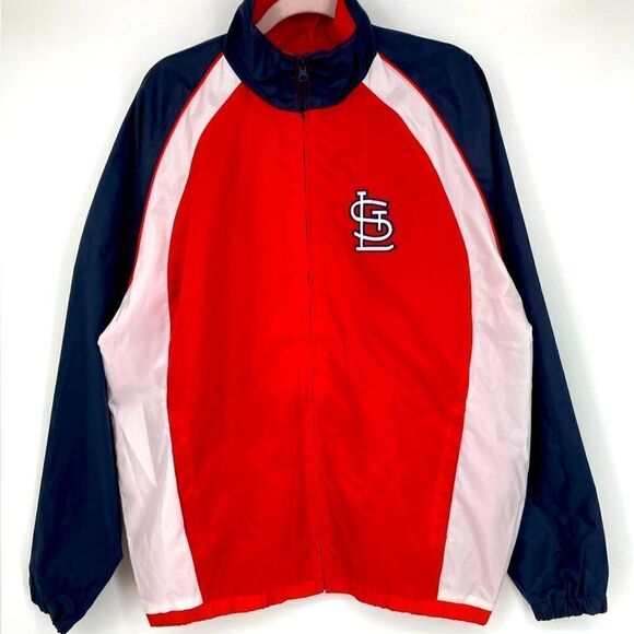 St.Louis Cardinals MLB Men’s Baseball Windbreaker Size L NWOT - Picture 1 of 8